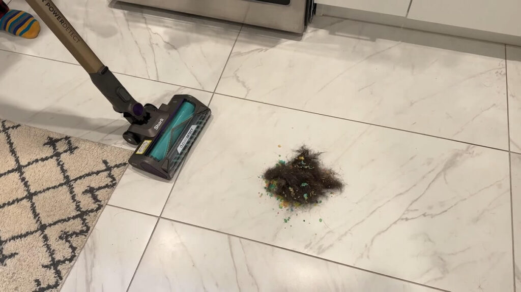 Shark Cordless PowerDetect cleaning test